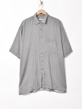 総柄 半袖シャツ