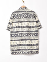 総柄 半袖シャツ