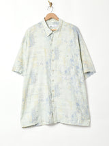 総柄 半袖シャツ