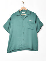 【3色展開】Backers ドーナツ刺繍 レーヨンシャツ