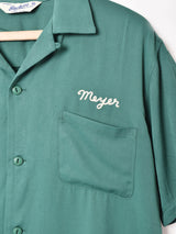 【3色展開】Backers ドーナツ刺繍 レーヨンシャツ