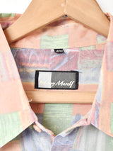 総柄 半袖シャツ