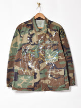 リメイク ペイントミリタリージャケット