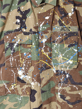 リメイク ペイントミリタリージャケット