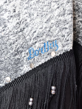 アメリカ製 フリンジデザイン 刺繍 スウェットシャツ