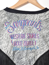 アメリカ製 フリンジデザイン 刺繍 スウェットシャツ