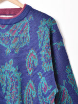 ペイズリー柄 セーター