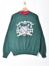 ハートプリント スウェットシャツ