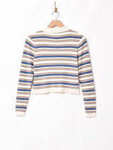 【2色展開】Elcaminoボーダーカーディガン