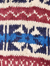 エクアドル製 ハンドメイド 総柄 セーター