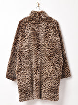 フランス製 レオパード柄 ファーコート