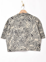 Emerald Motel 総柄 半袖クロップドシャツ