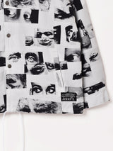 【2色展開】Backers JIMMY'Z 総柄 モノクロ フォトプリント ジャケット