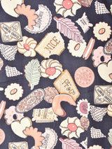 Emerald Motel 総柄 半袖クロップドシャツ