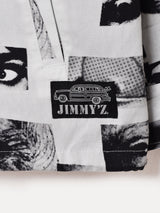 【2色展開】Backers JIMMY'Z 総柄 モノクロ フォトプリント ジャケット