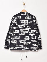 【2色展開】Backers JIMMY'Z 総柄 モノクロ フォトプリント ジャケット
