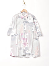 総柄 半袖シャツ