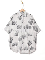 総柄半袖シャツ