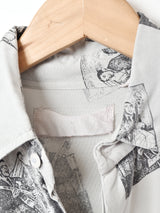 総柄半袖シャツ