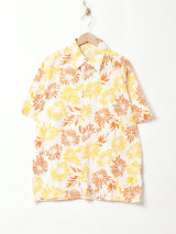 花柄 半袖シャツ