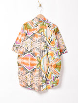 総柄 半袖シャツ