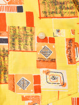 総柄 半袖シャツ