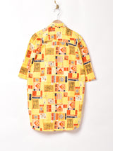 総柄 半袖シャツ