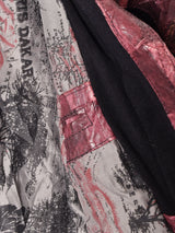 切り替えデザイン パッチ付き レザージャケット