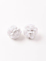 フラワー ビーズイヤリング