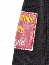 切り替えデザイン パッチ付き レザージャケット