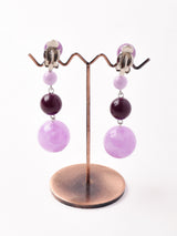 ビーズ ダングルイヤリング