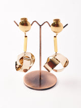 ゴールド ダングルイヤリング