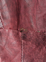 切り替えデザイン パッチ付き レザージャケット