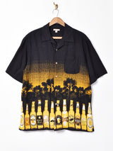 ホリゾンタルパターン 半袖シャツ