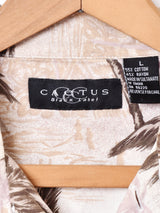 ヤシの木 総柄 ハワイアンシャツ