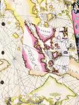 マップ柄 クレイジーパターン 半袖開襟シャツ