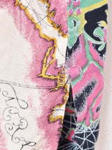 マップ柄 クレイジーパターン 半袖開襟シャツ