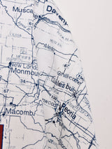 マップ 両面プリントTシャツ