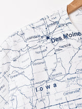 マップ 両面プリントTシャツ