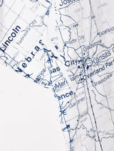 マップ 両面プリントTシャツ