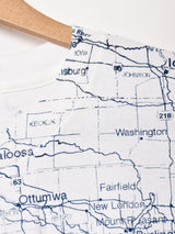 マップ 両面プリントTシャツ