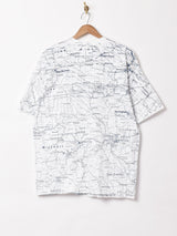 マップ 両面プリントTシャツ