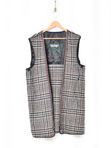 チェック柄 ライナーベスト