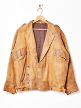 ダブルボタン レザージャケット