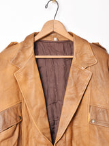 ダブルボタン レザージャケット