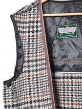 チェック柄 ライナーベスト