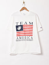 アメリカ製 Champion カレッジプリントTシャツ