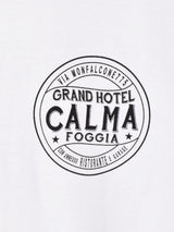 【2色展開】ラグランスリーブプリントTシャツ 【CALMA】