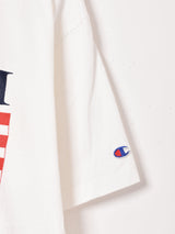 アメリカ製 Champion カレッジプリントTシャツ