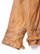 ダブルボタン レザージャケット